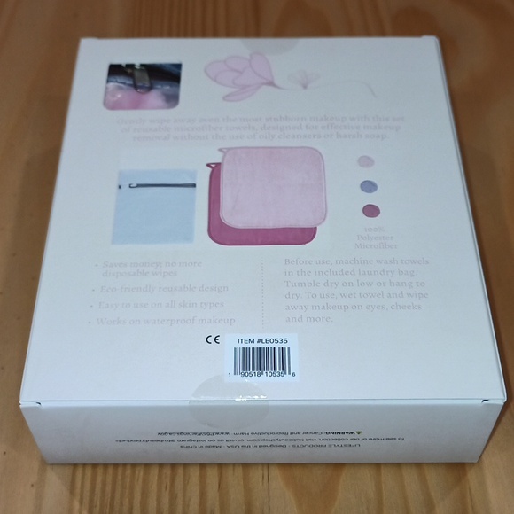 Lily Eden Reusable Make up Makeup Remover Towel Pads Box Set - Picture 4 of 13